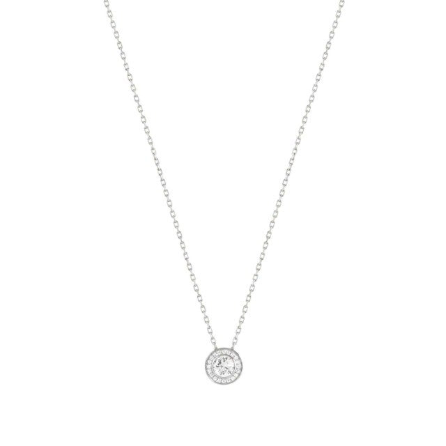 Aurea White CZ Necklace - Silver - 145703/010