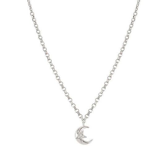 Sweetrock Moon Pendant - Silver - 148022/030