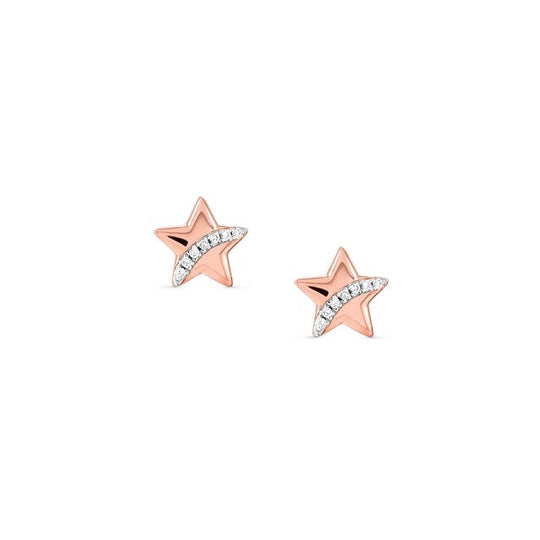 Sweetrock Star Stud Earrings - Rose Gold - 148024/033