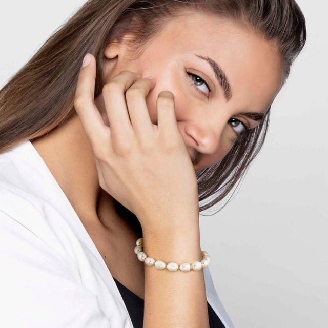 Kate Pearl Bracelet - Gold/White - 148900/012