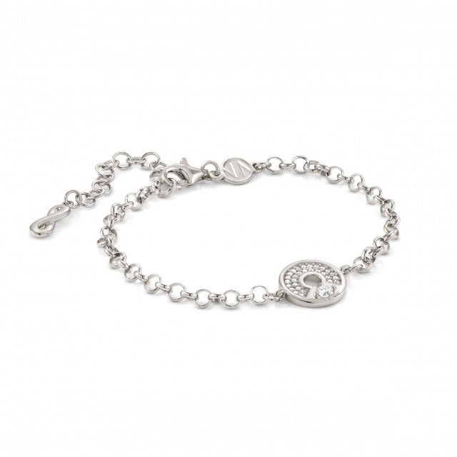 Sentimental Round CZ Bracelet - Silver - 149201/017
