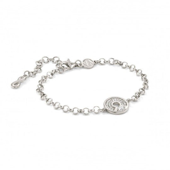 Sentimental Round CZ Bracelet - Silver - 149201/017