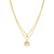 Sentimental CZ Heart Necklace - Gold - 149203/008