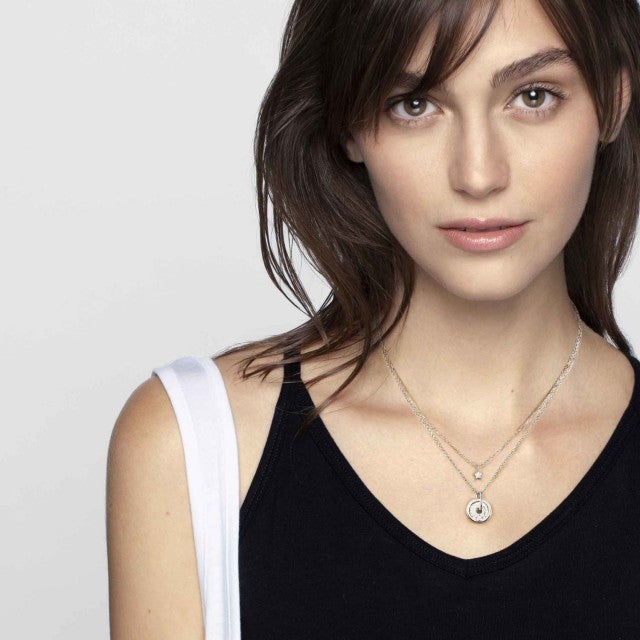 Sentimental CZ Star Necklace - Silver - 149204/003