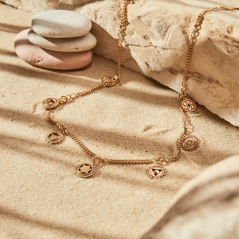 Positive Vibes Necklace - Gold - GN800