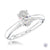 Platinum Oval Cut Diamond Engagement Ring - 0.57ct