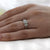 Platinum Florentina Three Stone Oval Cut Diamond Ring - 1.22ct