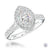 Platinum Skye Marquise Cut Diamond Halo Engagement Ring - 0.83ct