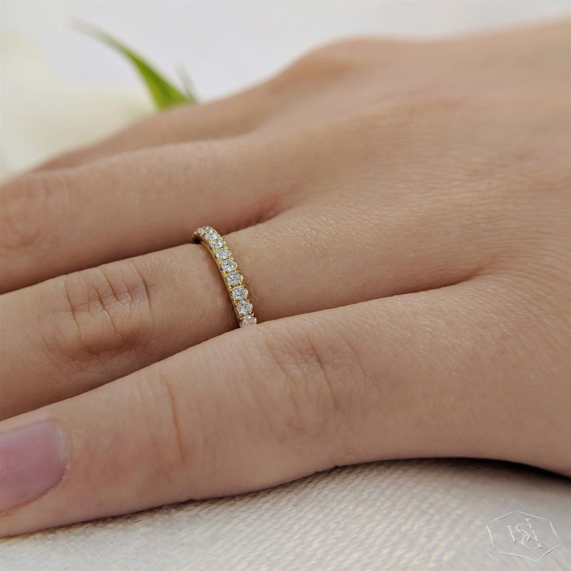18ct Yellow Gold Skye Eternity Wedding Band - 0.22ct