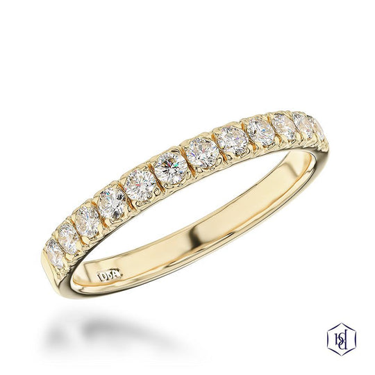 18ct Yellow Gold Skye Eternity Wedding Band - 0.33ct
