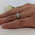 Tulip Platinum Round Brilliant Cut Diamond Engagement Ring - 0.60ct