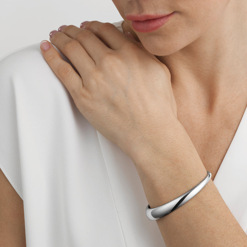 Curve Small Bangle - Silver - Size Small - 20000027000S