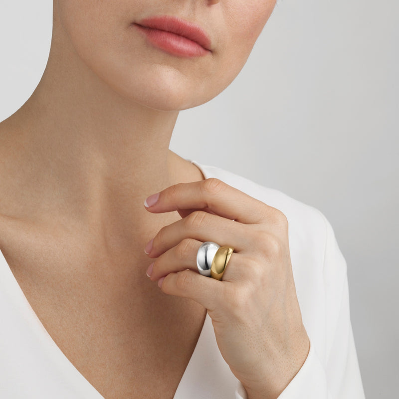 Curve Ring - Silver/Gold - 20000029