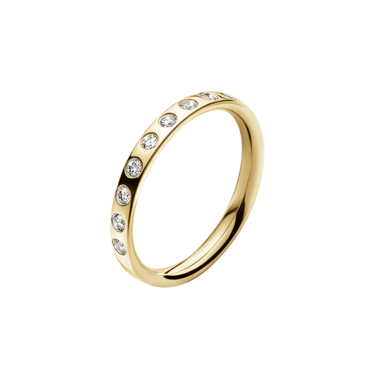 Magic Band Ring - Yellow Gold/Diamond - Size 54 - 20000345-54