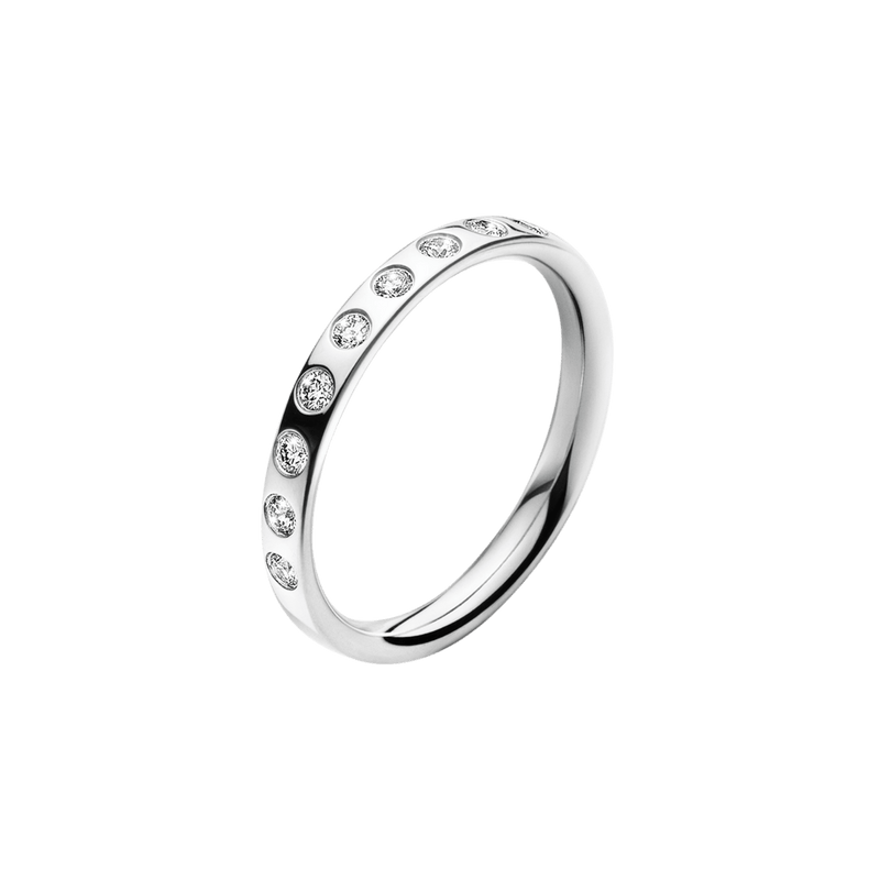 Magic Band Ring - White Gold/Diamond - 20000346-52