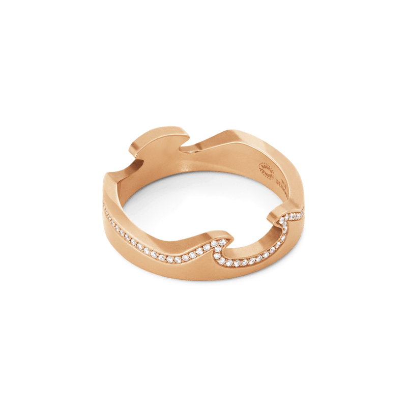 Fusion Diamond End Ring - Rose Gold - 20000625