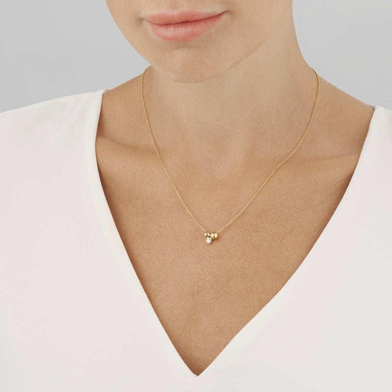 Moonlight Grapes Diamond Necklace - Gold - 20000664