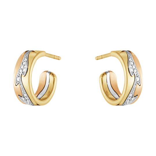 Fusion Diamond Earhoops - Small - Gold - 20000970