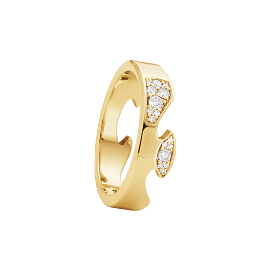 Fusion Diamond End Ring (AA), Size 56 - Gold - 200010590056