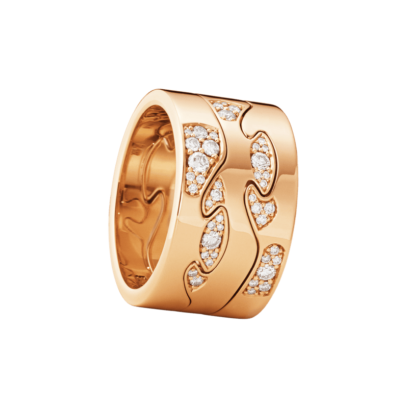 Fusion Diamond End Ring (AB), Size 56 - Rose Gold - 200010660056
