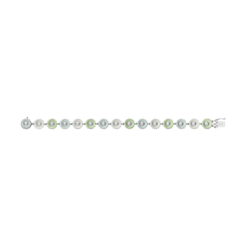 Daisy Bracelet, Medium/Large - Green/Silver - 2000111400ML