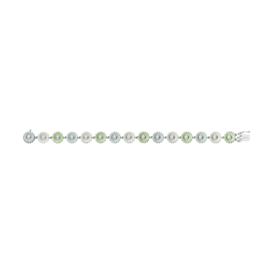 Daisy Bracelet, Medium/Large - Green/Silver - 2000111400ML