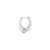 Reflect Small Earhoop Earring, Single - Silver - 20001176