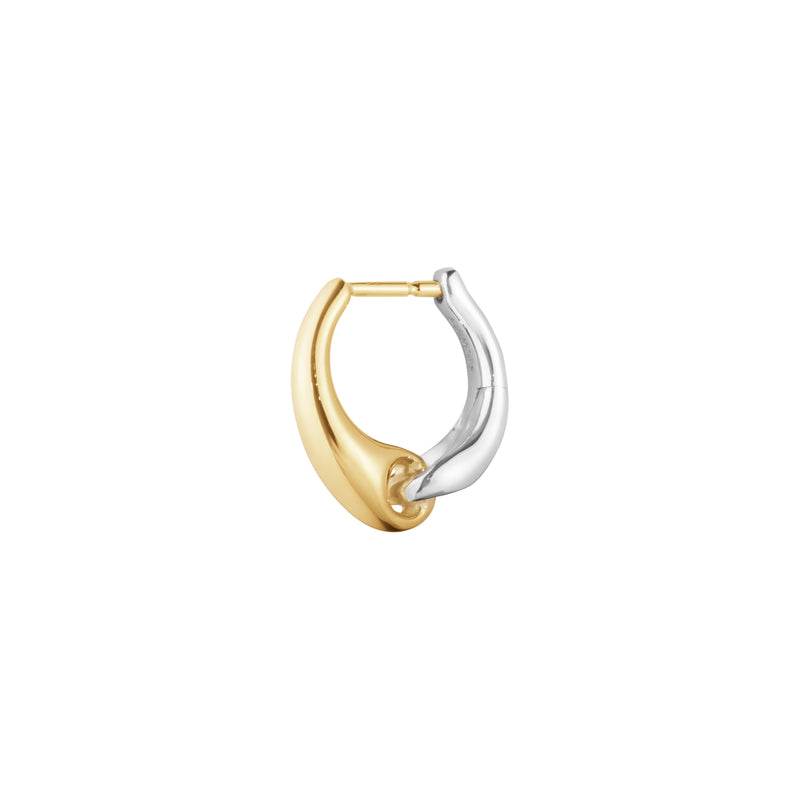 Reflect Small Earhoop Earring, Single - Silver/Gold - 20001179