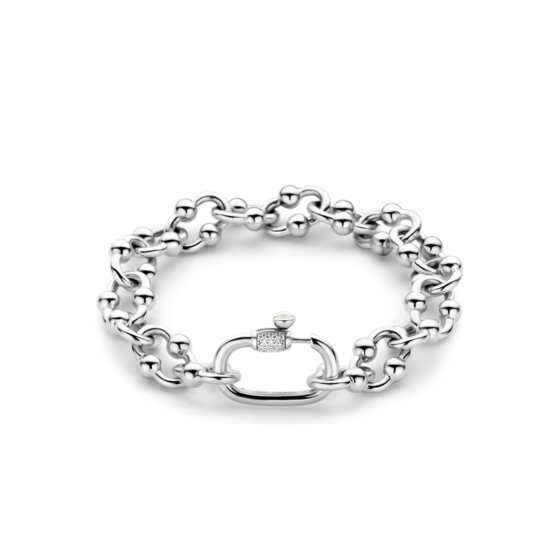 Milano Chunky Link Bracelet - Silver - 23016SI