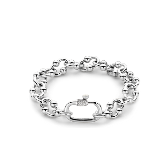 Milano Chunky Link Bracelet - Silver - 23016SI