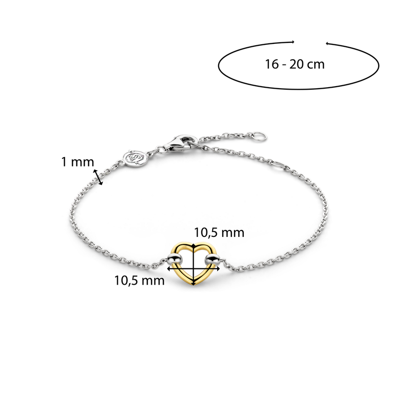 Milano Heart Bracelet - Gold - 23017SY