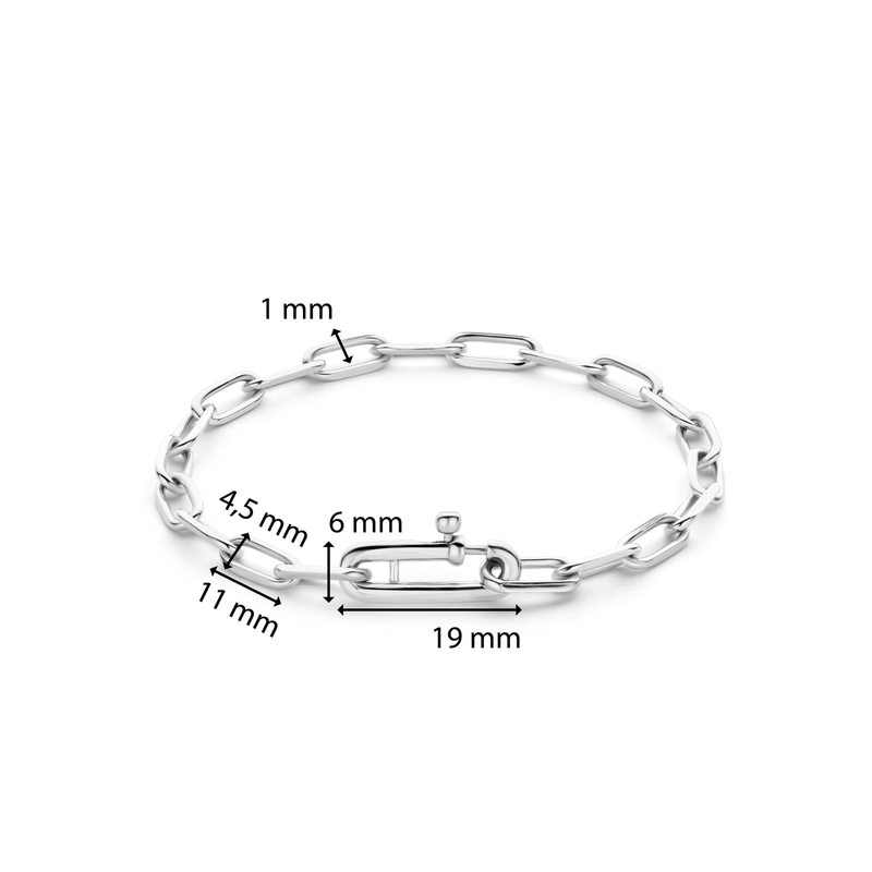 Milano Mini Chain Link Bracelet - Silver - 23018SI
