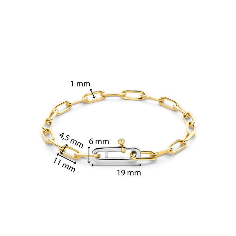 Milano Mini Chain Link Bracelet - Gold - 23018SY