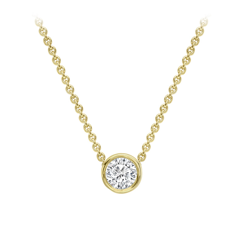 Diamond Pendant - 18ct Yellow Gold