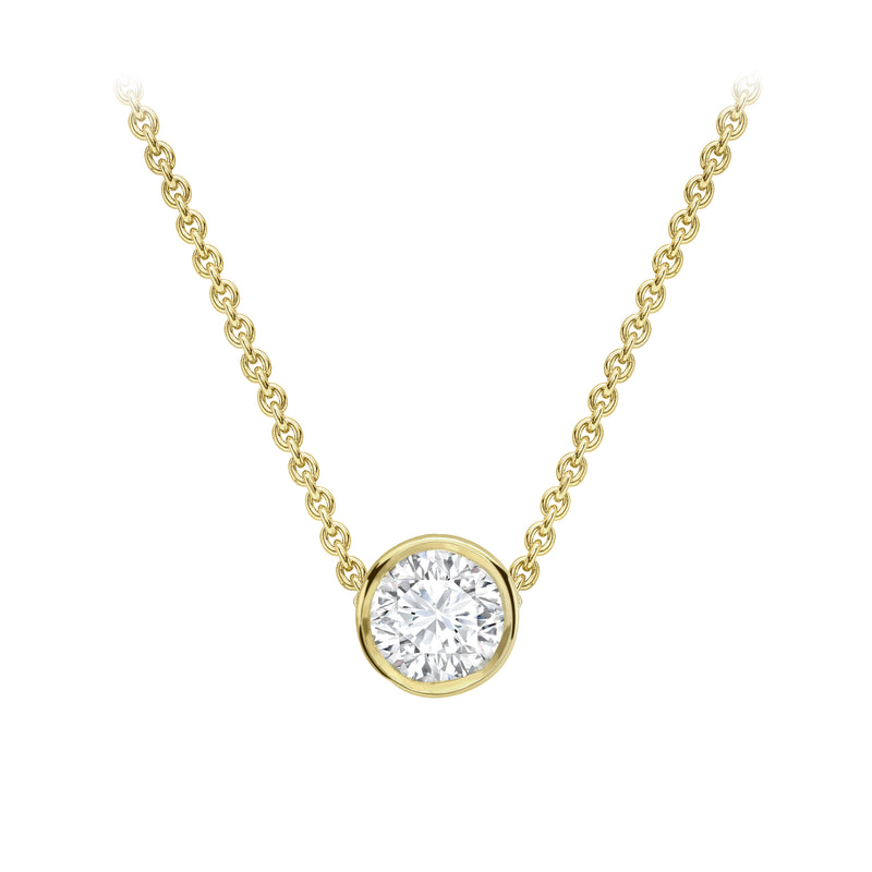 Diamond Pendant - 18ct Yellow Gold