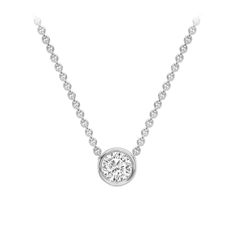 Diamond Pendant - 18ct White Gold