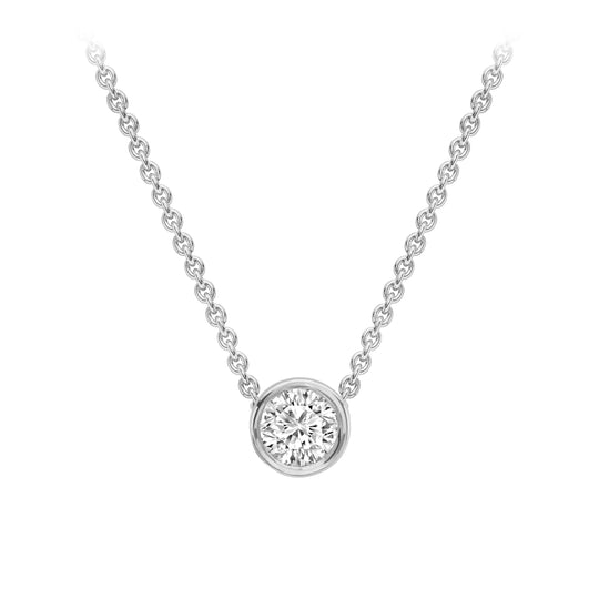 Diamond Pendant - 18ct White Gold