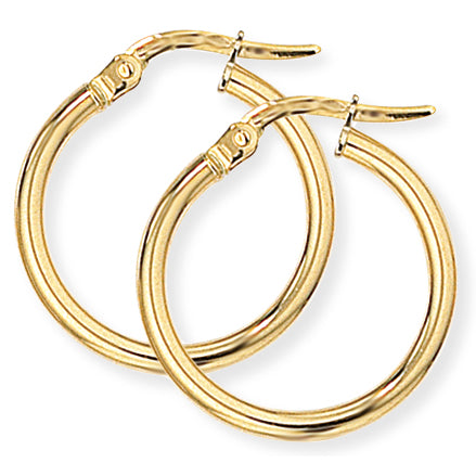 Classic Hoop Earrings - 18ct Yellow Gold