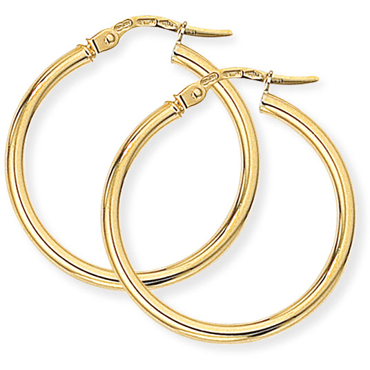 Classic Hoop Earrings - 18ct Yellow Gold