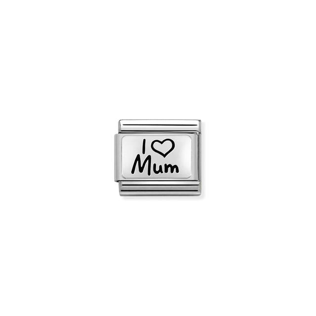 Classic I Love Mum Link - Silver - 330111/01