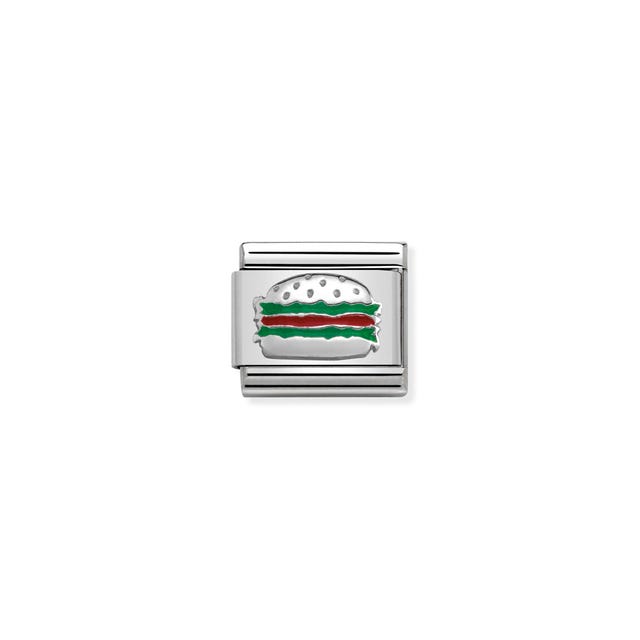 Classic Hamburger Link - Silver - 330202/35