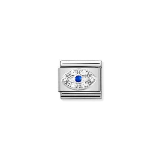 Composable Blue Eye Link - Silver - 330304/43