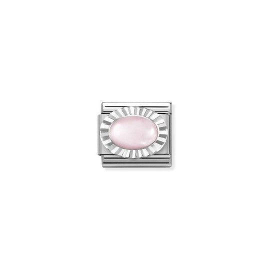 Composable Rose Quartz Link - Silver - 330507/39