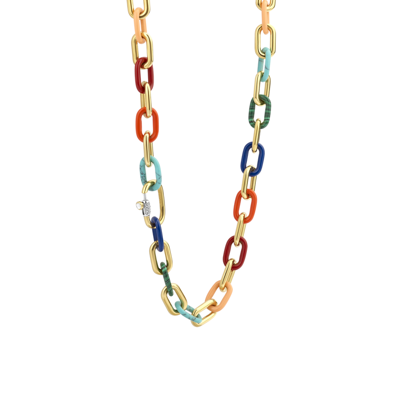 Two tone gucci link 2025 chain