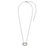 Milano CZ Link Pendant - Silver - 34010ZY/42