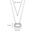 Milano CZ Link Pendant - Silver - 34010ZY/42