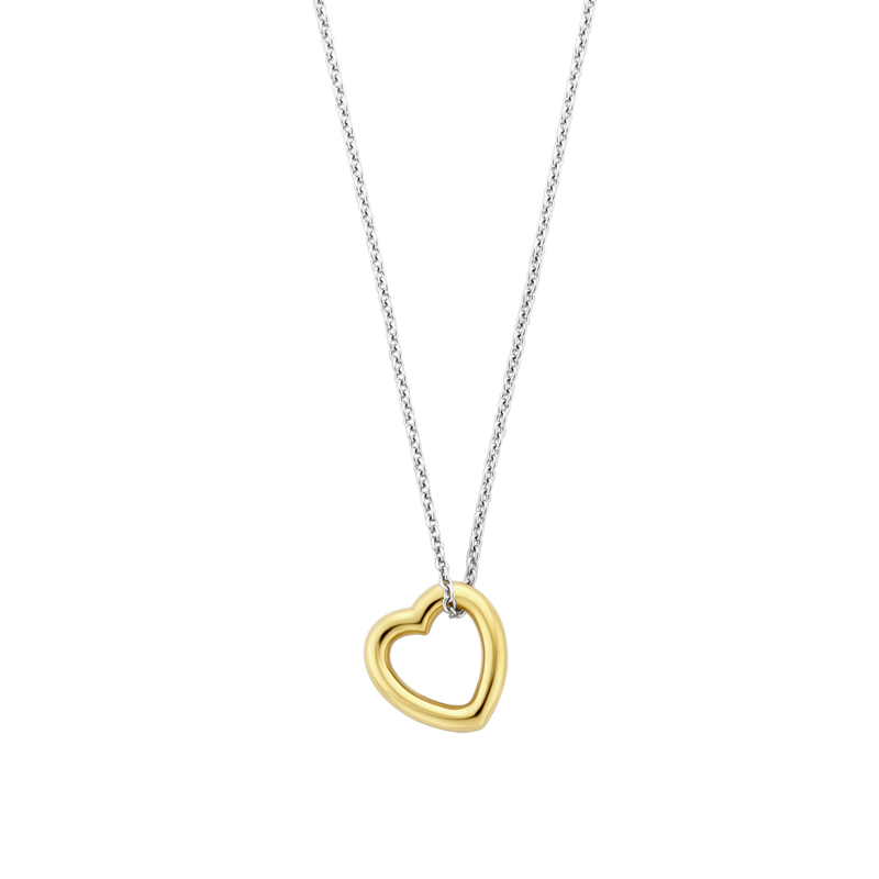Milano Heart Pendant Necklace - Gold - 34022SY/42