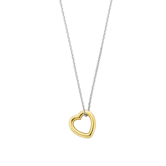 Milano Heart Pendant Necklace - Gold - 34022SY/42