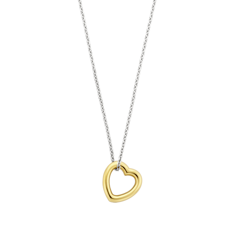 Milano Heart Pendant Necklace - Gold - 34022SY/42