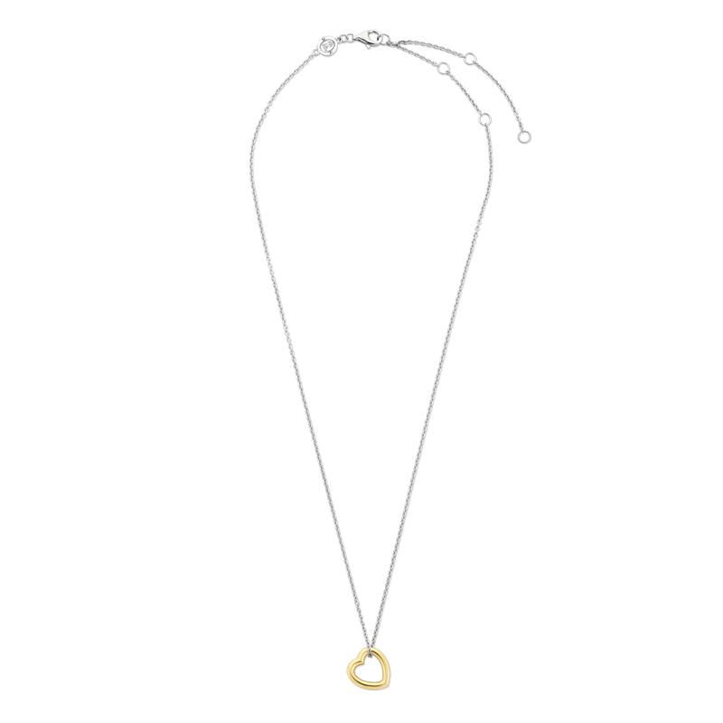 Milano Heart Pendant Necklace - Gold - 34022SY/42